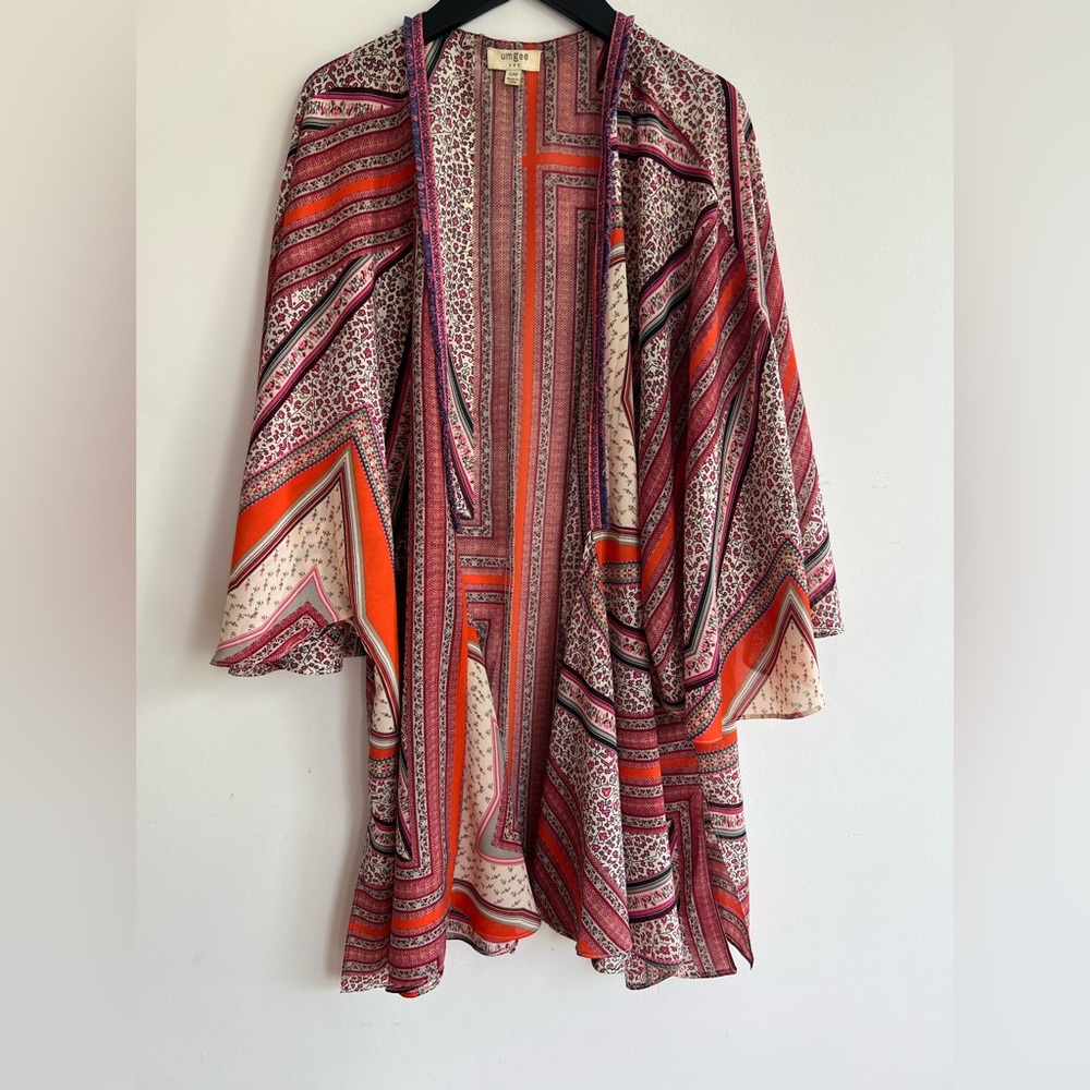 kimono Boho Cardigan Multicolour cotton blend USA